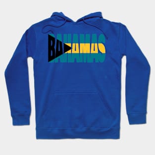 Bahamas flag stencil Hoodie